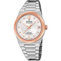 Festina F20031/1 Montre Femme Swiss Made Rivé Automatique 35mm 10ATM 