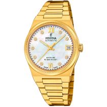 Festina F20033/1 Montre Femme Swiss Made Rivé Automatique 35mm 10ATM 