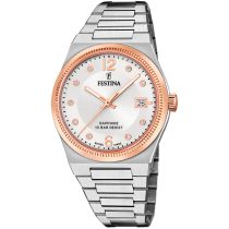 Festina F20037/1 Montre Femme Swiss Made Rivé 35mm 10ATM 