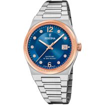 Festina F20037/2 Montre Femme Swiss Made Rivé 35mm 10ATM 