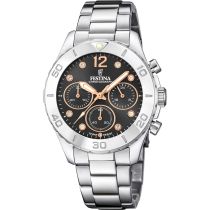 Festina F20603/6 Montre Femme Boyfriend Chronographe 39mm 10ATM 