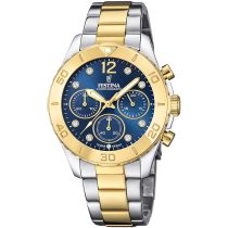 Festina F20604/3 Boyfriend Chronographe Montre Femme 39mm 10ATM