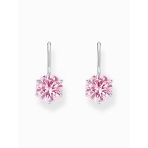 Thomas Sabo H2287-051-9 Boucles d'oreilles argentées avec zircon rose Femme