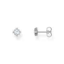 Thomas Sabo H2311-051-14 Clous d'Oreilles Argent Avec Pierre Blanche Femme