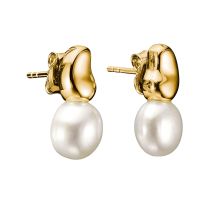 Thomas Sabo H2320-430-14 Boucles d'Oreilles Avec Perles Natural Beauty Plaqué Or Femme