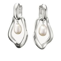 Thomas Sabo H2321-082-14 Créoles Avec Pendentif Perle Natural Beauty Argent Femme