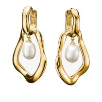 Thomas Sabo H2321-430-14 Créoles Avec Pendentif Perle Natural Beauty Plaqué Or Femme