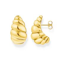 Thomas Sabo H2326-413-39 Clous d'oreilles formes organiques plaquée or Femmes