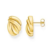 Thomas Sabo H2327-413-39 Clous d'oreilles formes organiques plaquée or petit Femmes