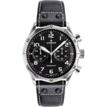 Junghans 27359000 Montre Homme Pilot Chronoscope 43mm 10ATM