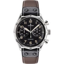 Junghans 27359100 Montre Homme Pilot Chronoscope 43mm 10ATM