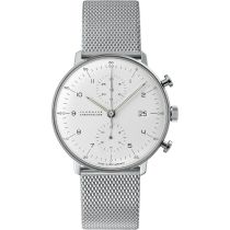 Junghans 27400346 Montre Homme Max Bill Chronoscope 40mm 5ATM