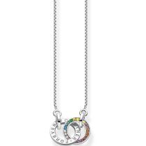 Thomas Sabo KE1488-318-7 Together Rainbow Femme Collier, Ajustable