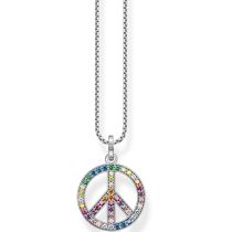 Thomas Sabo KE2170-318-7 Peace Rainbow Femme Collier, Ajustable