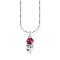 Thomas Sabo KE2219-664-10-L45V Collier En Argent Avec Pendentif rose rouge Femme
