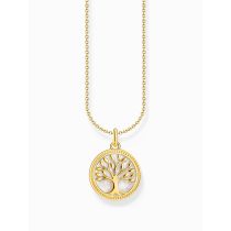 Thomas Sabo KE2220-427-39-L45V Chaîne plaquée or avec pendentif Tree of Love Femme