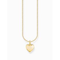 Thomas Sabo KE2234-413-39-L45V Chaîne plaquée or avec pendentif cœur Femme