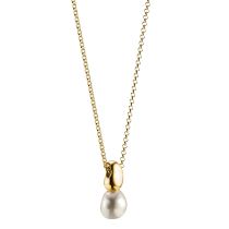 Thomas Sabo KE2318-430-14-L45V Collier Avec Pendentif Perle Natural Beauty Plaqué Or Femme
