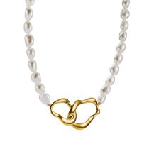 Thomas Sabo KE2321-430-14-L50V Collier De Perles Natural Beauty Plaqué Or Femme