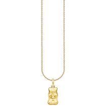 Thomas Sabo KE2325-413-39-L50V Collier Avec Haribo Ours d'Or Pendentif Plaqué Or Femme