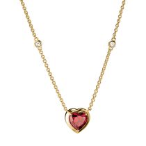Thomas Sabo KE2365-414-10-L50V Chaîne Pendentif cœur Elyndra Plaqué or Femmes