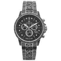 Louis XVI LXVI1721 Montre Homme Palais Royale Inked Diamond 43mm 10ATM