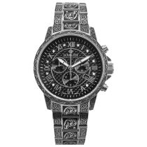 Louis XVI LXVI1722 Montre Homme Palais Royale Inked Diamond 43mm 10ATM