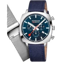 Mondaine MSL.41440.LD.SET Montre Homme Grand Cushion Set Chronographe 41mm 5ATM