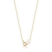 ANIA HAIE N043-02G Pearl Power Collier Femme, réglable