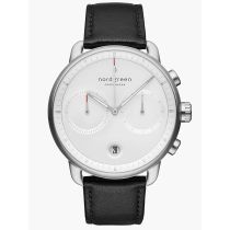 Nordgreen PI42SILEBLXX Montre Homme Pioneer Chronographe 42mm 10ATM 