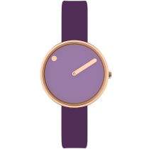 Picto 43303-3512R Montre Femme Violet Glow Silicone 30mm 5ATM 