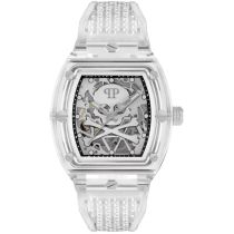 Philipp Plein PWPTA0524 Automatique Montre Homme The $keleton Crystal 44mm 5ATM 