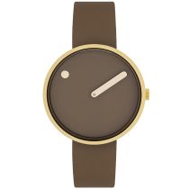 Picto 34001-4614G Mocha Brown 34mm 5ATM