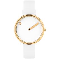 Picto 43320-0212G Montre Femme White Silicone 30mm 5ATM 