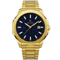 Paul Rich PR-46699 Montre Homme Mercer Aventurine Goldline Blue 40,5 mm 5ATM 
