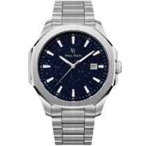 Paul Rich PR-46697 Montre Homme Mercer Aventurine Silver Blue 40,5 mm 5ATM  