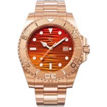 Paul Rich PR-46711 Montre Homme Crystal Bay Sunset Beach Rose Gold Orange 40mm 5ATM 
