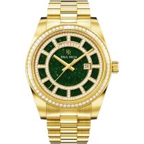 Paul Rich PR-47460 Montre Homme Crown Legacy Gold Aventurine Green 40mm 5ATM