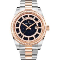 Paul Rich PR-47456 Montre Homme Crown Legacy Silver Rose Gold Aventurine Blue 40mm 5ATM