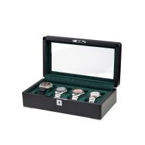 Rothenschild RS-3420-4-BL-GRE Boîte à montres noir [4] avec velours vert