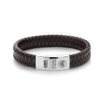 Rebel & Rose Bracelet Braided Flat RR-L0126-S-L+ Homme