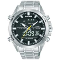 Lorus RW663AX9 Montre Homme Analogue-Digitale Alarme Chronographe 45mm 10ATM 