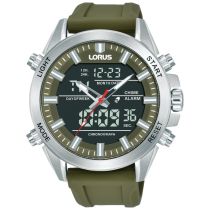Lorus RW669AX9 Montre Homme Analogue-Digitale Alarme Chronographe 45mm 10ATM 