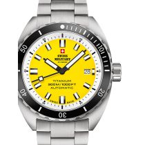 Swiss Military SMA34100.05 Diver Titane Automatique Montre Homme 42mm 30ATM