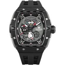 Tsar Bomba TB8210CF2-01 Montre Homme Elemental Carbone Automatique 46mm 5ATM 