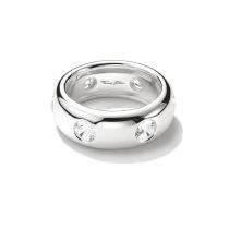 Thomas Sabo TR2519-051-14-56 Bague avec pierres zircone blanches Argent Femmes