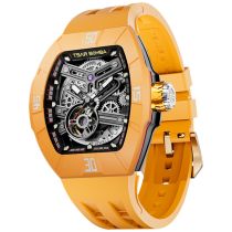 Tsar Bomba TB8218-Fluororubber-DynamicYellow Montre Homme Atomic Twin Montre Automatique Interchangeable 45mm 10ATM 