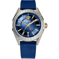 Versace VEAFA0124 Montre Homme V-Code GMT 42mm 5ATM