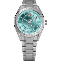 Versace VEAFA0324 Montre Homme V-Code GMT 42mm 5ATM