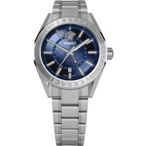 Versace VEAFA0424 Montre Homme V-Code GMT 42mm 5ATM